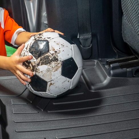 SMARTLINER Custom Fit Floor Mats 2 Row Liner Set Grey for 2007-2011 Toyota Tundra CrewMax Cab in Kuwait