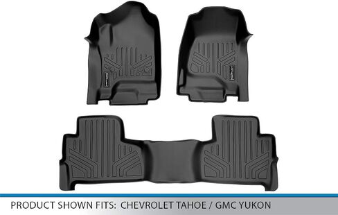 SMARTLINER Custom Fit Floor Mats 2 Row Liner Set for 2015-2020 Chevrolet Tahoe in Saudi Arabia