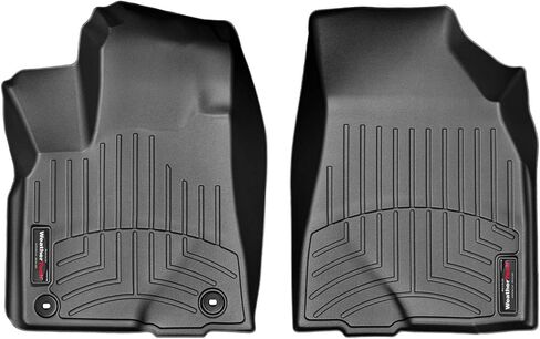 WeatherTech Custom Fit FloorLiners for Toyota Highlander - 1st Row (446321), Black in Saudi Arabia
