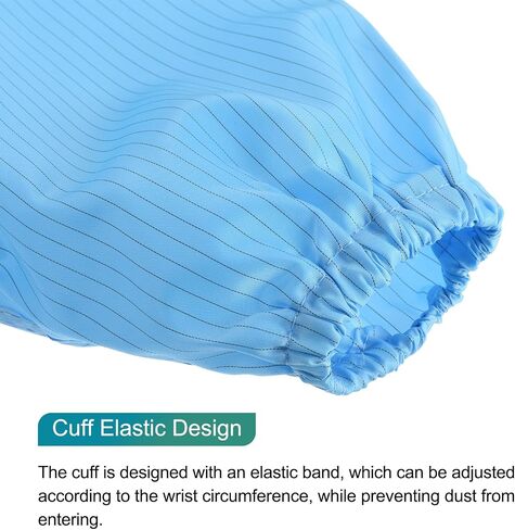 Meccanixity esd lab coat anti static complication science cuff cuff rafel juff with hat work for men نساء in Saudi Arabia