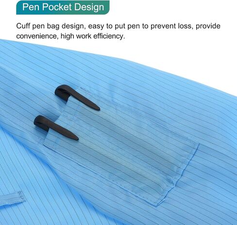 Meccanixity esd lab coat anti static complication science cuff cuff rafel juff with hat work for men نساء in Saudi Arabia