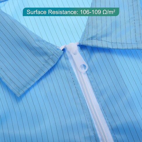 Meccanixity esd lab coat anti static complication science cuff cuff rafel juff with hat work for men نساء in Saudi Arabia