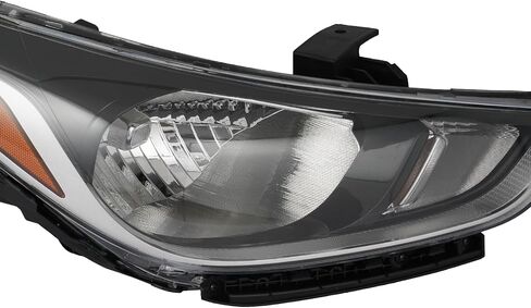 For 2018-2022 Hyundai Accent Headlight Assembly Halogen Headlamp Black Passenger Right Side Replacement HY2503218 in Saudi Arabia