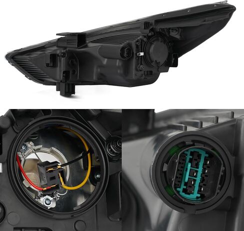 For 2018-2022 Hyundai Accent Headlight Assembly Halogen Headlamp Black Passenger Right Side Replacement HY2503218 in Saudi Arabia