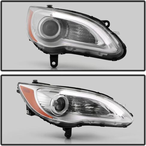 Keekpo - لعام 2011 2012 2013 2014 Chrysler 200 Chrome Housing Projector Projector Prooflamps Replact in Saudi Arabia