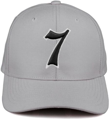 Daxton Premium Mid Profile Hat شبه منحني Cap Cap Cap White Black Black Gothic Assorized A إلى Z رقم الحرف الأولي in Kuwait