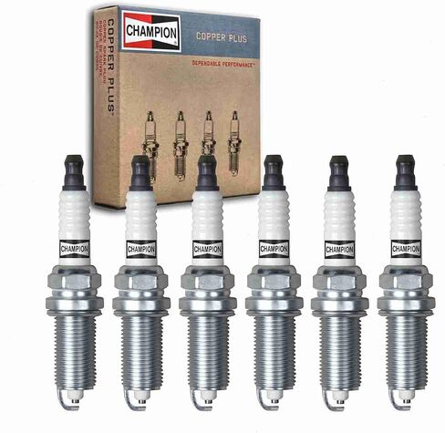 6 PC Champion Copper Plus Spark Plugs متوافقة مع Nissan Frontier 4.0L V6 2007-2020 in Saudi Arabia