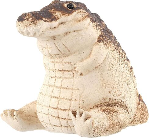 Hiboom Tea Pet Chubby Crocodile Tea Pet Clay Cat Alligator Figurine Desk Tea Ceremony Ornament Handmade Ceramic Tea Pet for Father Day Tea Enthusiasts Lovers Dad Tearoom Gifts(Crocodile) in Saudi Arabia