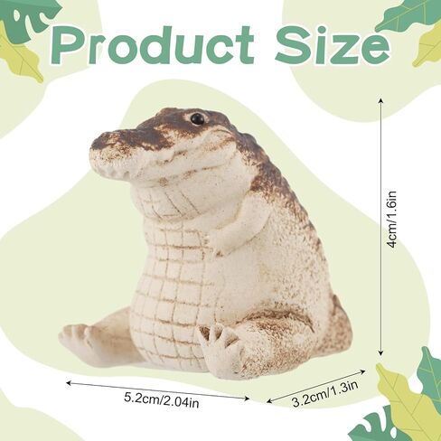 Hiboom Tea Pet Chubby Crocodile Tea Pet Clay Cat Alligator Figurine Desk Tea Ceremony Ornament Handmade Ceramic Tea Pet for Father Day Tea Enthusiasts Lovers Dad Tearoom Gifts(Crocodile) in Saudi Arabia