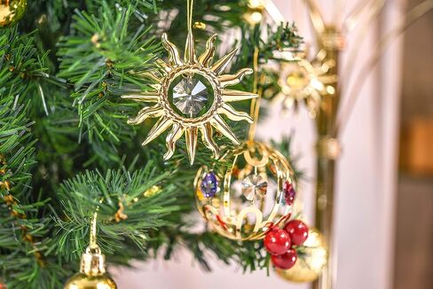 Mascot Sunburst Sun Catcher Ornament with Clear Crystals - Gift for Thanksgiving, Anniversary, Christmas, Wedding or Home Decorations in Saudi Arabia