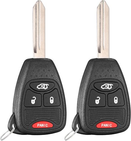 نوبات استبدال Key FOB لـ Chrysler 300 Sebring 2007 2008 2009 2010 2012 2012 2013 2014 Aspen 2007-2009 Charger 2006-2007 Jeep Commander 2006 2007 Grand Cherokee 2005-2007 Carness inting Remote Remote in Kuwait