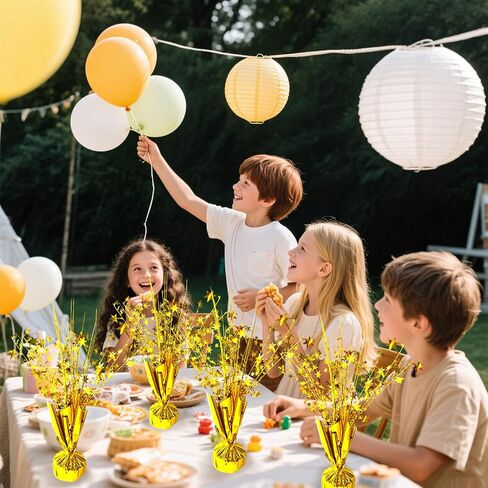 FUBININA Birthday Party Centerpieces Table Decorations Metallic Foil Spray in Kuwait