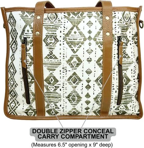 Myra Bag Boho إخفاء محفظة الحمل - Aztec Tote Crossbody للنساء in Saudi Arabia