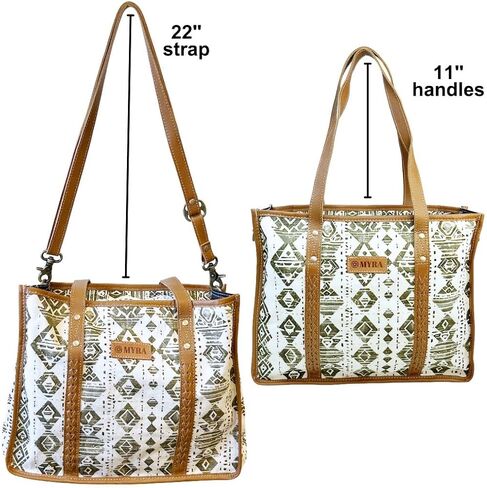Myra Bag Boho إخفاء محفظة الحمل - Aztec Tote Crossbody للنساء in Saudi Arabia