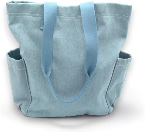 Universal Thread Denim Campus Tote Bag, 15H x 15W x 6D inches, Blue in Saudi Arabia