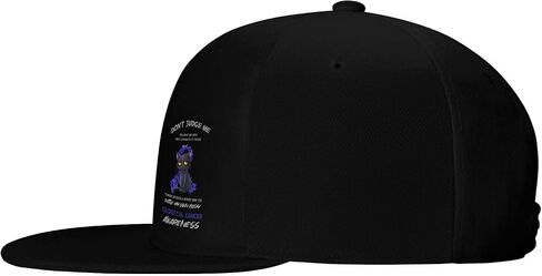 Cat Don't Judge Me You Have No Idea Colorectal Cancer Awareness Adult Adjustable Outdoor Sports Trucker Hats Stylish Baseball Cap4 Black in Saudi Arabia