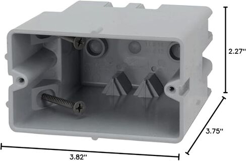 Southwire MSBST250 Smart, Shark Tooth Integrated Fixture and Ceiling Electrical Box w/Hole Saw, Supports 6 lb, Gray (Pack of 2) in Saudi Arabia