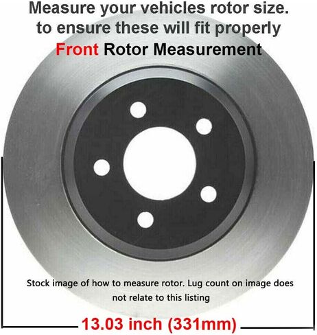 Detroit Axle - 8 Lugs Brake Kit for 4WD Ford Excursion F250 F350 Super Duty Drilled and Slotted Brake Rotors Ceramic Brakes Pads Replacement: 13.03" inch Front and 12.83" inch Rear Rotors in Saudi Arabia