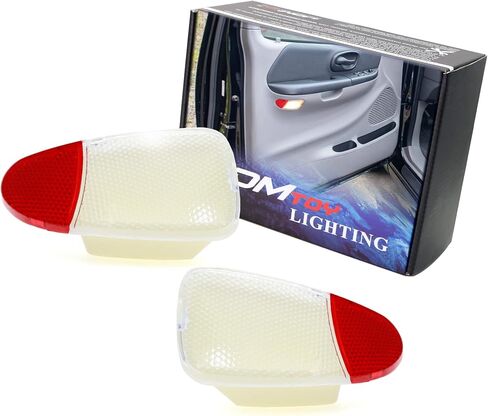 مجموعة Ijdmtoy من LH/RH Clear/Red Combined Lens Side Door مجاملة مجاملة مجاملة مجاملة تتوافق مع فورد 1997-2003 F150 ، 1997-1999 F250 Light Duty in Saudi Arabia