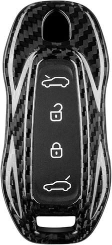 Carbon Fiber Key Fob Cover for Porsche EV Taycan Macan 911 Electric New Version Remote 2024 2025 in Saudi Arabia