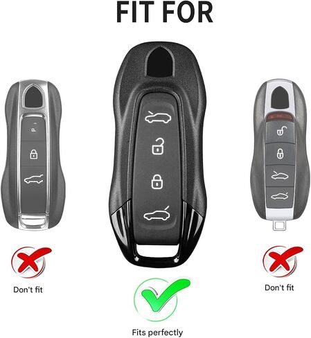 Carbon Fiber Key Fob Cover for Porsche EV Taycan Macan 911 Electric New Version Remote 2024 2025 in Saudi Arabia
