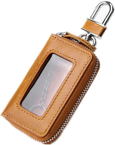 Bakun Premium Mini Leather Car Key Case ، Car Smart Key Chain Holder Bage Wallet Wallet for Breemote Key Fob in Kuwait
