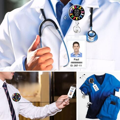 Nurse Badge Reel, Cute Retractable Badge Holders for Nurse Name Tag Card, Labor and Delivery Badge Reel, Funny You're Doing Amazing Sweetie Nursing Doctor Student Medical Work Office in Kuwait