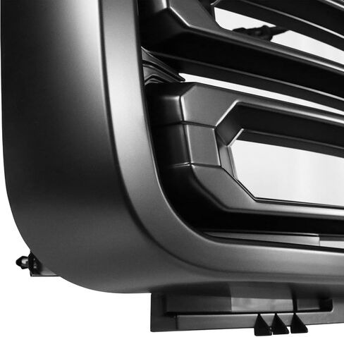 Ikon Motorsports ، Grille الأمامي متوافق مع 2007-2013 GMC Sierra 1500 الأمامي المصد مصبقة غير لامع أسود in Kuwait