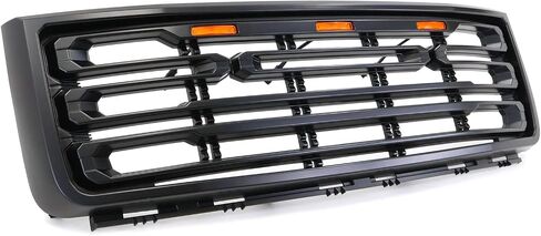 Ikon Motorsports ، Grille الأمامي متوافق مع 2007-2013 GMC Sierra 1500 الأمامي المصد مصبقة غير لامع أسود in Kuwait