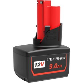 استبدال ل MILWAUKEE M12 بطارية 6.0AH 2 عبوات ، استبدال بطارية MILWAUKEE 12V 48-11-2410 48-11-2411 48-11-2401 ، متوافق مع أدوات طاقة Milwaukee 12V اللاسلكية وشاحن in Kuwait