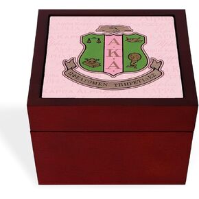 CafePress Aka Shield Memory Keepsake Jewelry Box, 5"x5"x3.75" in Saudi Arabia