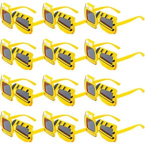 Geiserairailie 24 PCS موضوع البناء حفلة عيد ميلاد لصالح النظارات الشمسية تفريغ النظارات الشمسية الديكور هندسة الحفارة الدعائم in Saudi Arabia