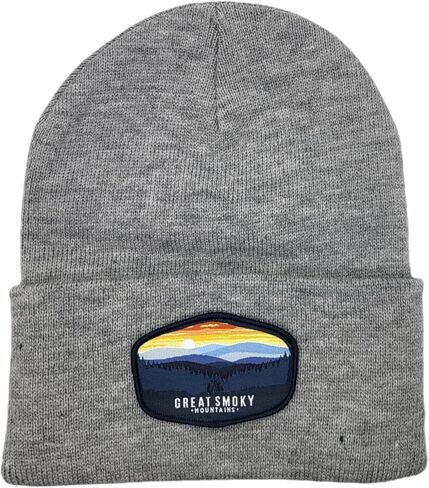 Great Smoky Mountains Beanie with Smoky Moutains National Park Woven Patch in Saudi Arabia