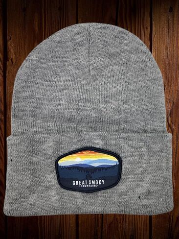 Great Smoky Mountains Beanie with Smoky Moutains National Park Woven Patch in Saudi Arabia