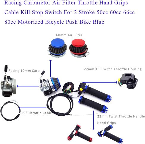 DJ-Motor 59 inch 150cm Throttle Cable For 50cc 60cc 66cc 80cc 2 Stroke Motorized Bicycle Bike in Saudi Arabia