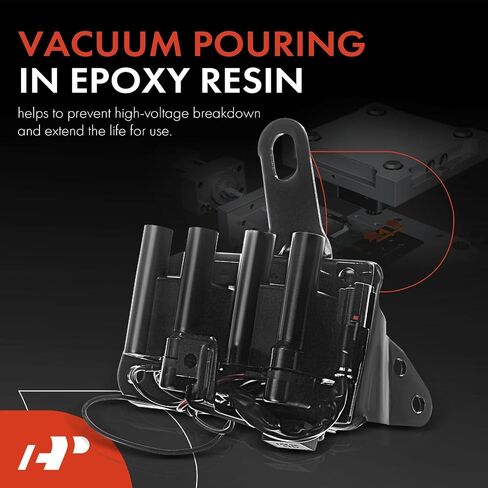 A-Premium Engine Ignition Coil Pack متوافق مع Hyundai Elantra 1996-2000 ، Tiburon 1997-2001 ، 1.8L 2.0L in Saudi Arabia