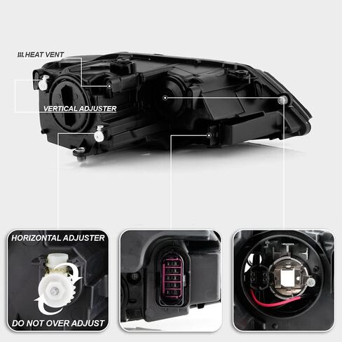 ACANII - For [Halogen Model] 2017-2018 Volkswagen Jetta w/LED DRL Headlight Headlamp Assembly Replacement Driver Side in Saudi Arabia