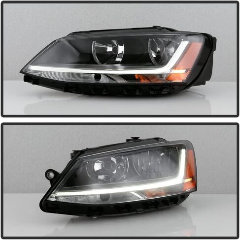ACANII - For [Halogen Model] 2017-2018 Volkswagen Jetta w/LED DRL Headlight Headlamp Assembly Replacement Driver Side in Saudi Arabia