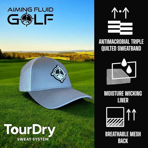 Premium Golf Gym Boat Hiking Tennis Bike Hat TourDry Sweat System Odor-Resistant Sweatband Moisture-Wicking Liner One Size in Kuwait