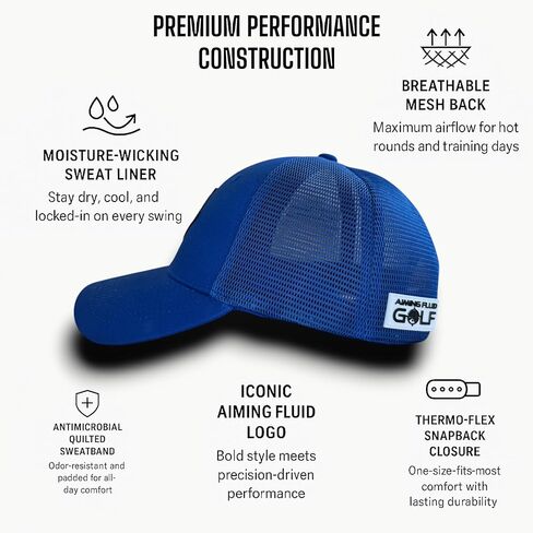 Premium Golf Gym Boat Hiking Tennis Bike Hat TourDry Sweat System Odor-Resistant Sweatband Moisture-Wicking Liner One Size in Kuwait