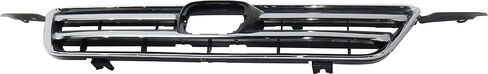 Garage-Pro Grille Assembly Compatible with 2005-2006 Honda CR-V Chrome Shell with Painted Dark Gray Insert in Saudi Arabia