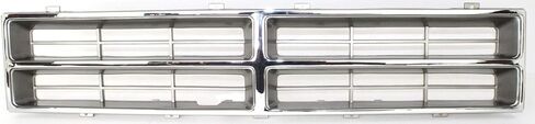 Evan Fischer Grille Assembly Kit Compatible With 1986-1990 Dodge D150, Fits W250, W150, Ramcharger, Fits 1986-1989 D100, Chrome; Headlight Door - Silver Plastic CH1200103 CH2512122 CH2513122 in Saudi Arabia
