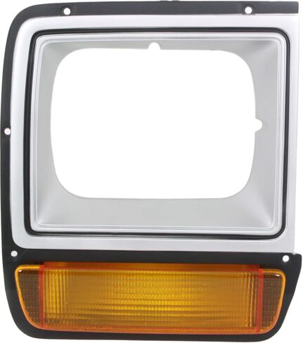 Evan Fischer Grille Assembly Kit Compatible With 1986-1990 Dodge D150, Fits W250, W150, Ramcharger, Fits 1986-1989 D100, Chrome; Headlight Door - Silver Plastic CH1200103 CH2512122 CH2513122 in Saudi Arabia