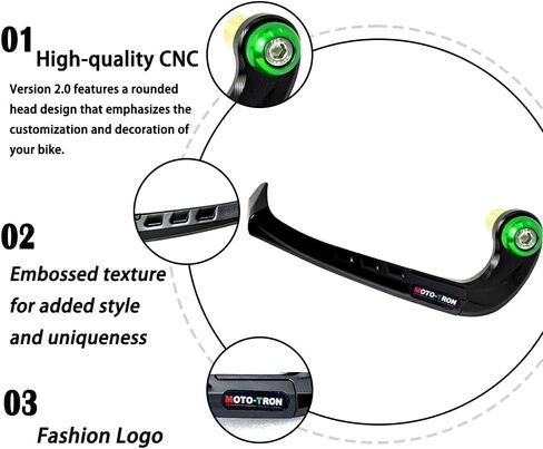 Moto Tron دراجة نارية Bar End Lever Guards 2.0 Universal CNC CLUCT BRAKE BRAKE HANTERCORS in Saudi Arabia
