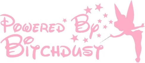 Cartat2s Powered by Bitchdust Vinyl Decal Diva | 7.5 X 3.3 and 12 Colors to Choose from | Car Truck SUV RV Window and Body Sticker (Pink) in Saudi Arabia