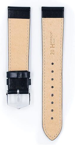حزام ساعة Hirsch Osiris Leather - جلد العجل ذو الحبيبات الجميلة - أسود ، أزرق ، بورغوندي ، أخضر ، منتصف البني - 12 مم ، 13 مم ، 15 مم ، 16 مم ، 18 ملم ، 20 ملم in Kuwait