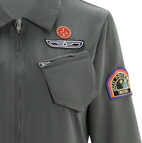 إلين ريبلي زي المرأة الجيش الخضراء بذلة الرمز البريدي لأعلى بدلة قطعة واحدة مع بقع تجريبية Cosplay هالوين in Kuwait