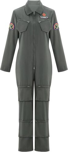 إلين ريبلي زي المرأة الجيش الخضراء بذلة الرمز البريدي لأعلى بدلة قطعة واحدة مع بقع تجريبية Cosplay هالوين in Kuwait