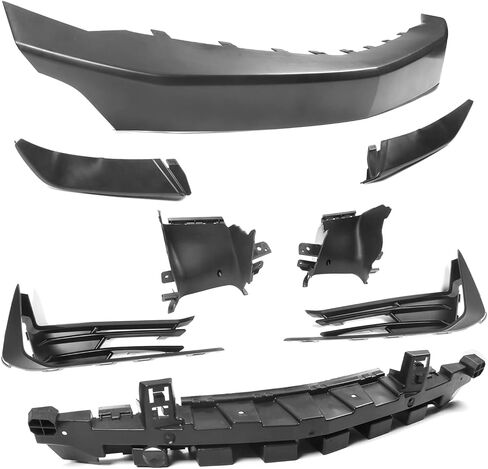 Ikon Motorsports ، غطاء الوفير الأمامي متوافق مع 2019-2024 Camaro LS LT1 ، 19 SS على غرار SS الأسود PP واقي محول الوفير BOMPER in Saudi Arabia