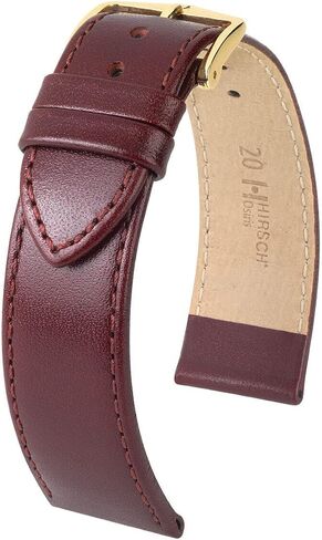 حزام ساعة Hirsch Osiris Leather - جلد العجل ذو الحبيبات الجميلة - أسود ، أزرق ، بورغوندي ، أخضر ، منتصف البني - 12 مم ، 13 مم ، 15 مم ، 16 مم ، 18 ملم ، 20 ملم in Kuwait